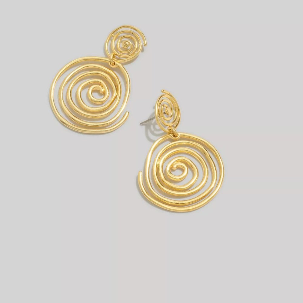 [NWT] Madewell Spiral Statement Earrings